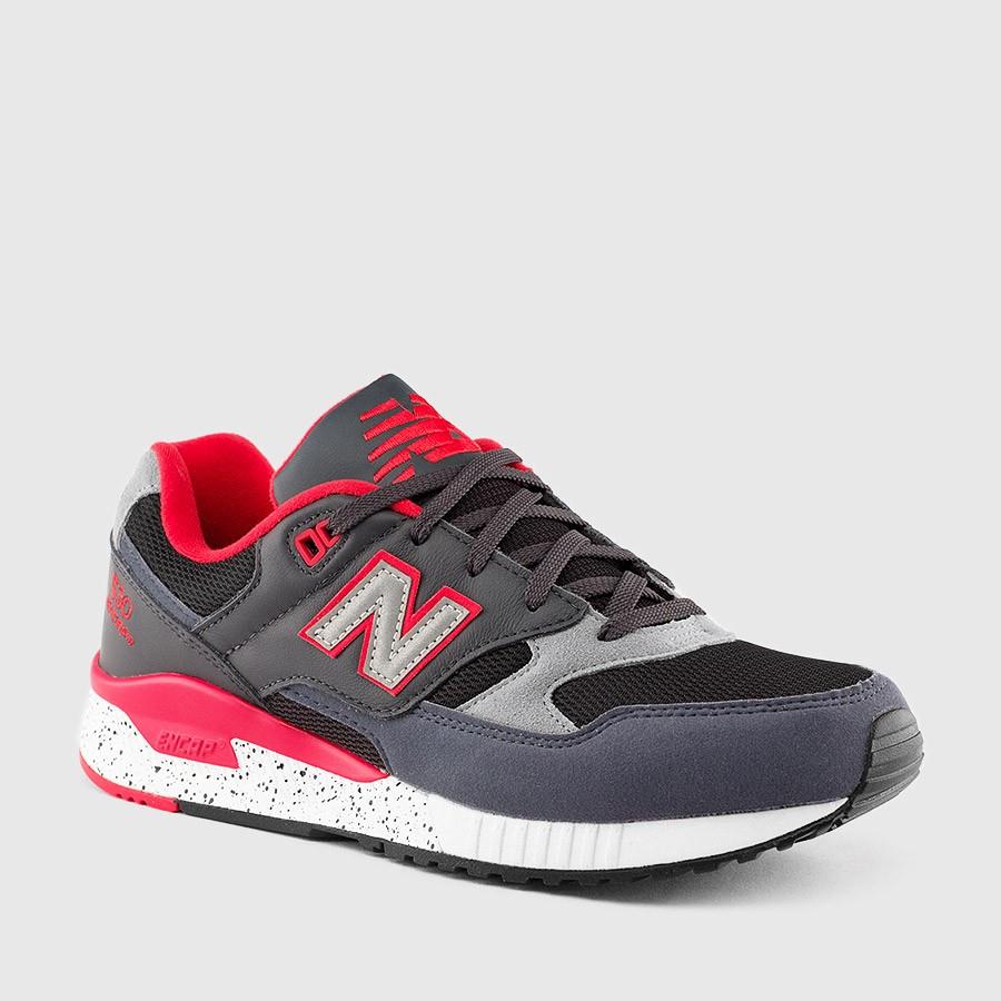 new balance 530 leather menn grårosa sko Ny Billig zn3qw